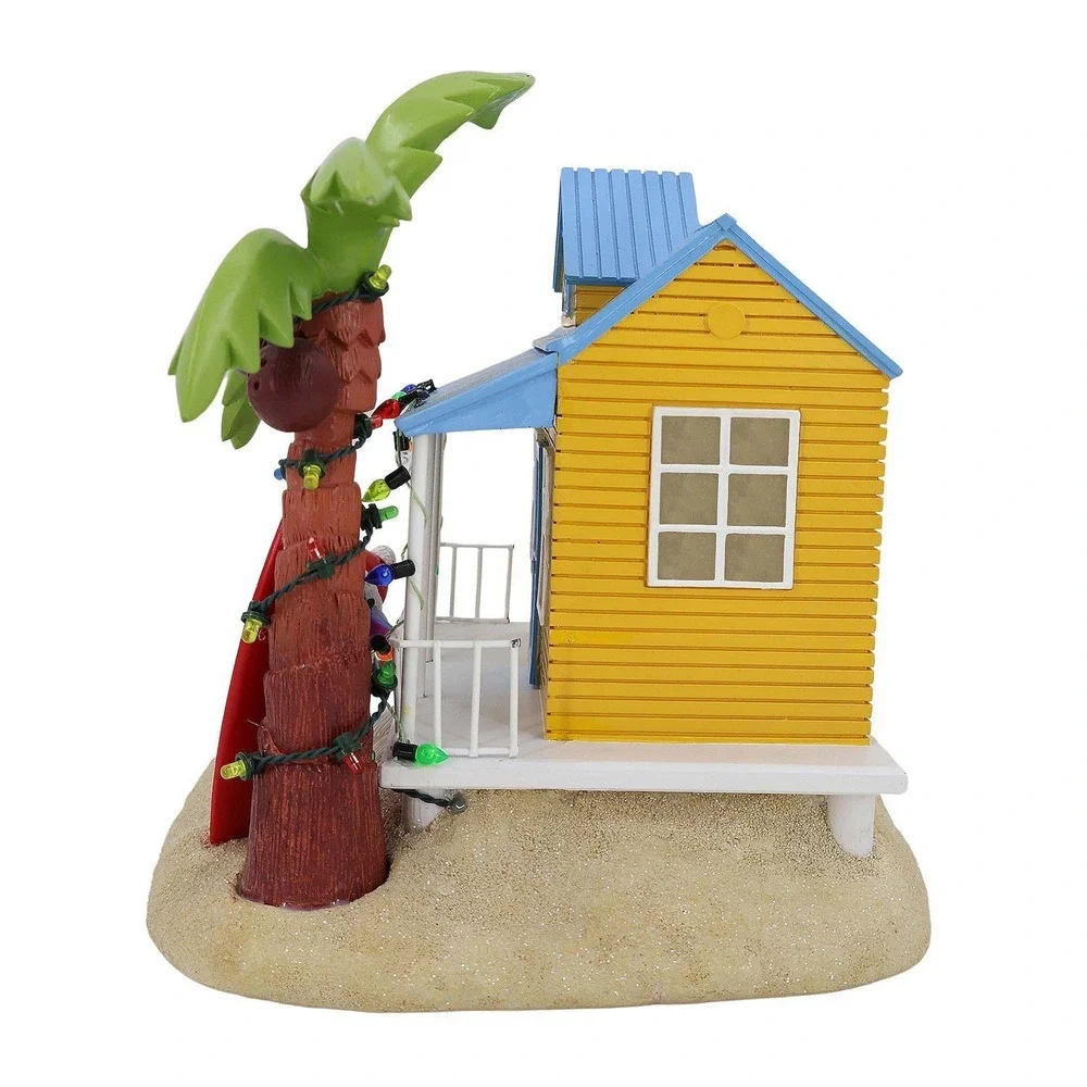 St Nicholas Square Christmas Village Stitch Beach House Light Up Surf Disney NEW